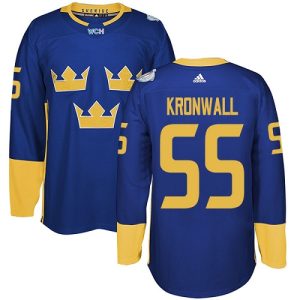 Herren Team Schweden #55 Niklas Kronwall Authentic Königsblau Auswärts 2016 World Cup